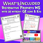 Distributive Property Video Lesson Worksheet | 6th grade