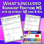 Equivalent Fractions Video Lesson Worksheet | 6th grade
