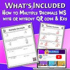 Multiply Decimals Video Lesson Worksheet | 6th grade