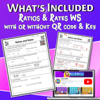Ratios & Rates Video Lesson Worksheet | 6th grade