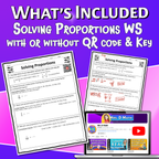Solving Proportions Video Lesson Worksheet | 6th grade