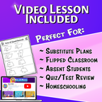 Area of Quadrilaterals Video Lesson Worksheet | 6th grade