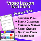 Multiply Fractions Video Lesson Worksheet | 6th grade