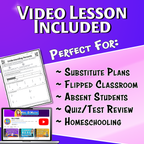 Understanding Percents Video Lesson Worksheet | 6th grade