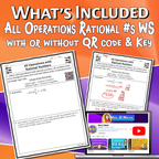 All Operations Rational Numbers Video Lesson Worksheet | 7th grade