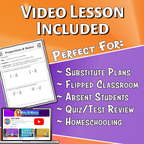 Proportions & Ratios Video Lesson Worksheet | 7th grade
