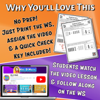 Model & Solve Two-Step Inequalities Video Lesson Worksheet | 7th grade