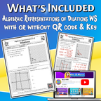 Algebraic Representations of Dilations Video Lesson Worksheet | 8th grade