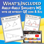 Angle-Angle Similarity Video Lesson Worksheet | 8th grade