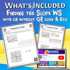 Finding the Slope Video Lesson Worksheet | 8th grade