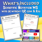 Scientific Notation Video Lesson Worksheet | 8th grade