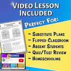 Linear Non-proportional Relationships Video Lesson Worksheet | 8th grade