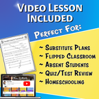 Parallel Lines & Transversals Video Lesson Worksheet | 8th grade