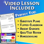 Simple vs. Compound Interest Video Lesson Worksheet | 8th grade