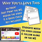 Inequalities with Rational Numbers Video Lesson Worksheet | 8th grade