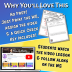 Inequalities with Variables on Both Sides Video Lesson Worksheet | 8th grade