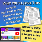 Linear Non-proportional Relationships Video Lesson Worksheet | 8th grade