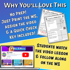 Properties of Reflections Video Lesson Worksheet | 8th grade