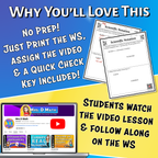 Scientific Notation Video Lesson Worksheet | 8th grade