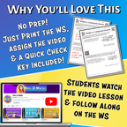Simple vs. Compound Interest Video Lesson Worksheet | 8th grade