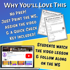Volume of Cylinders Video Lesson Worksheet | 8th grade