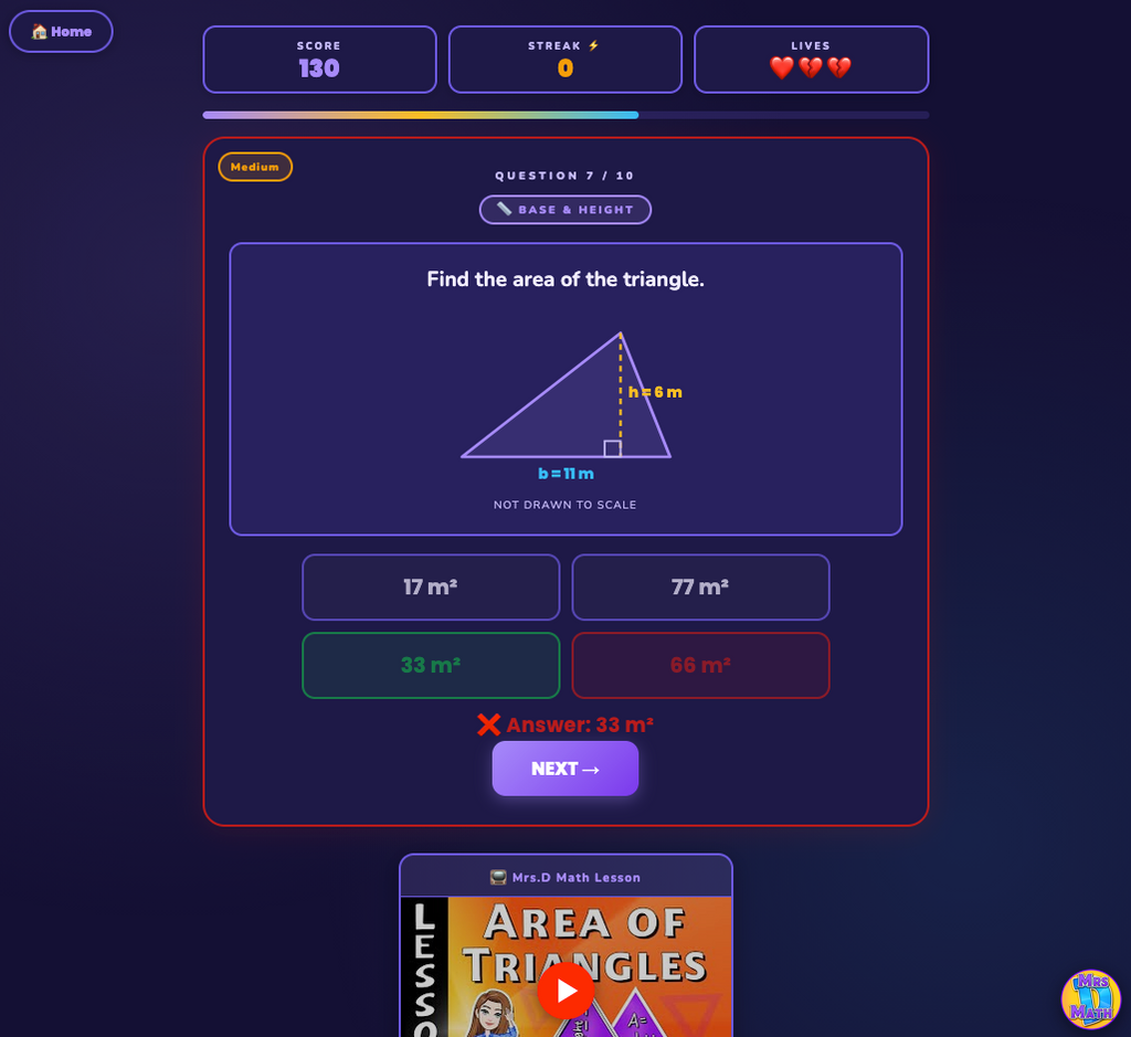 Base Camp | Area of Triangles | 6th Grade