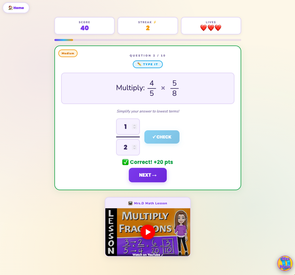 Fraction Fusion | Multiplying Fractions | 6th Grade