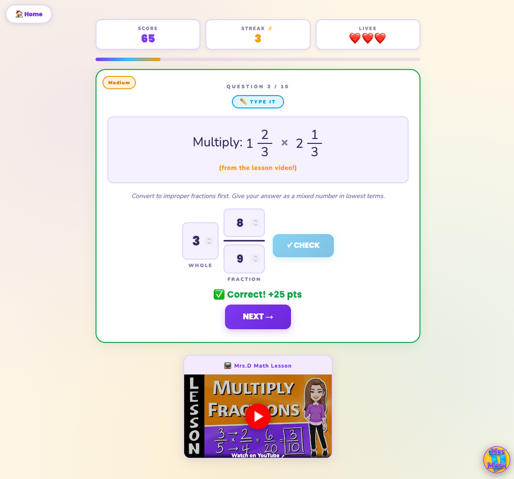 Fraction Fusion | Multiplying Fractions | 6th Grade