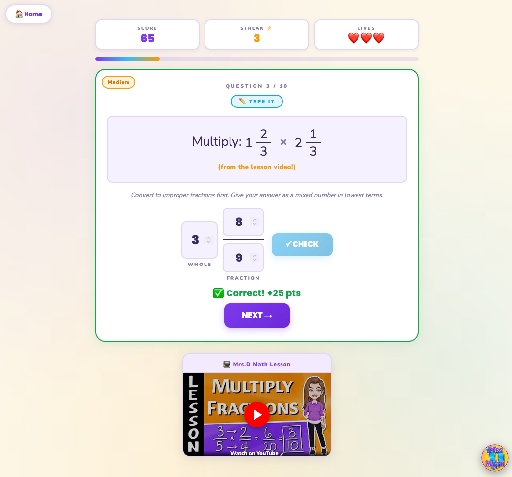 Fraction Fusion | Multiplying Fractions | 6th Grade