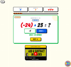 Integer Blast | Add & Subtract Integers | 6th grade