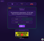 Line Leap | Understanding Inequalities | 6th grade