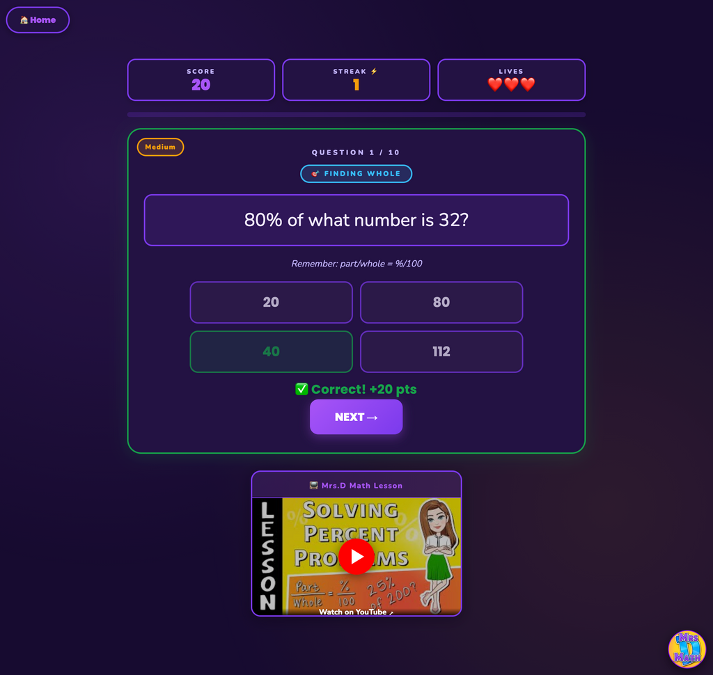 Prop Star | Solving Percent Problems | 6th grade