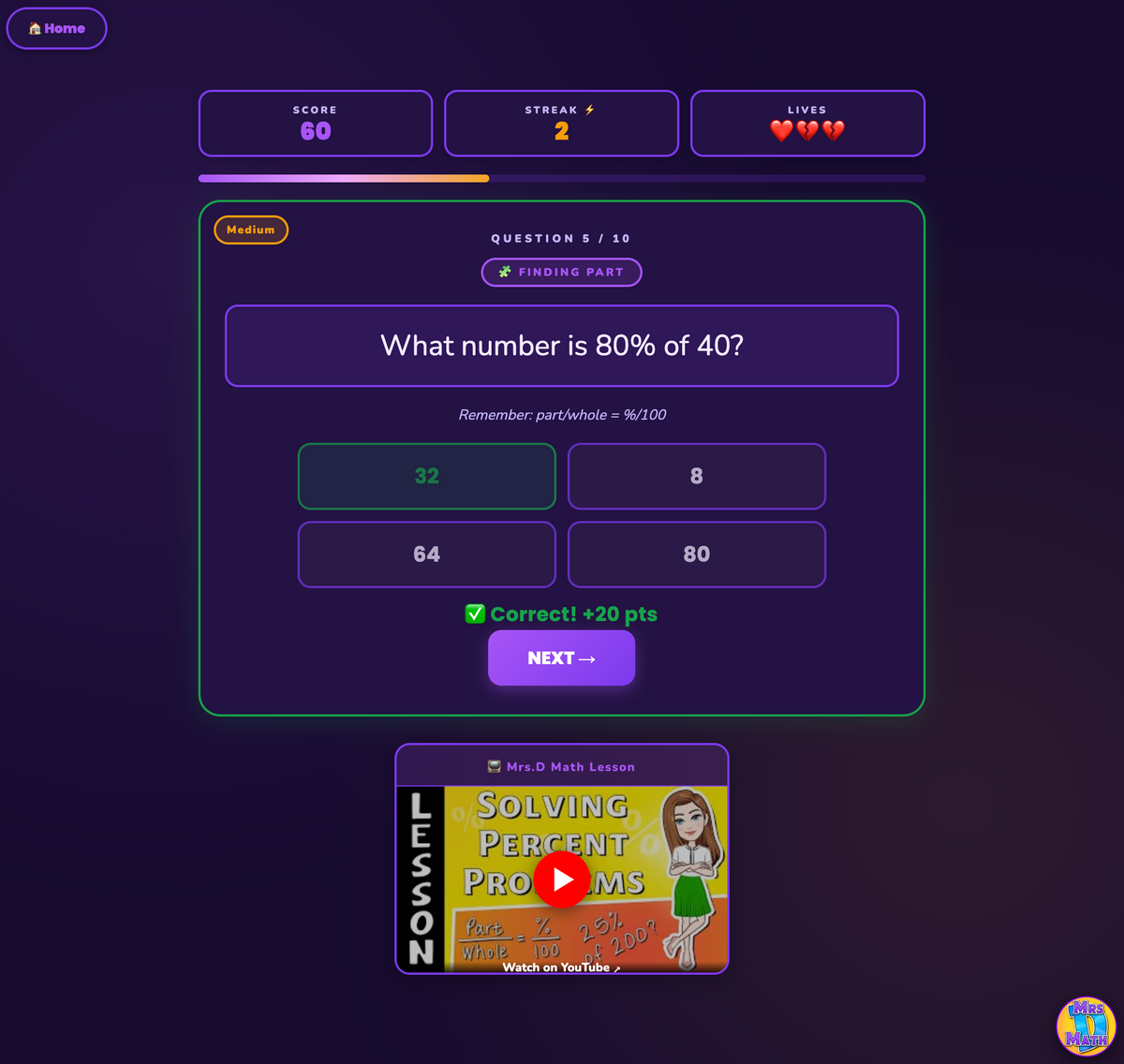 Prop Star | Solving Percent Problems | 6th grade