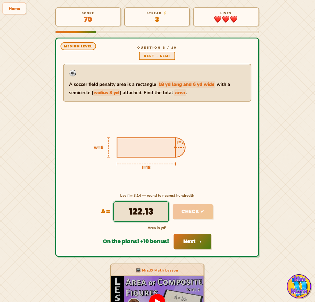 Build Zone | Area of Composite Figures Pt.2 | 7th grade
