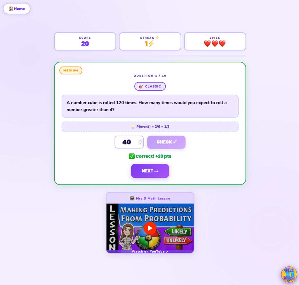 Odds On | Making Predictions from Probability | 7th grade