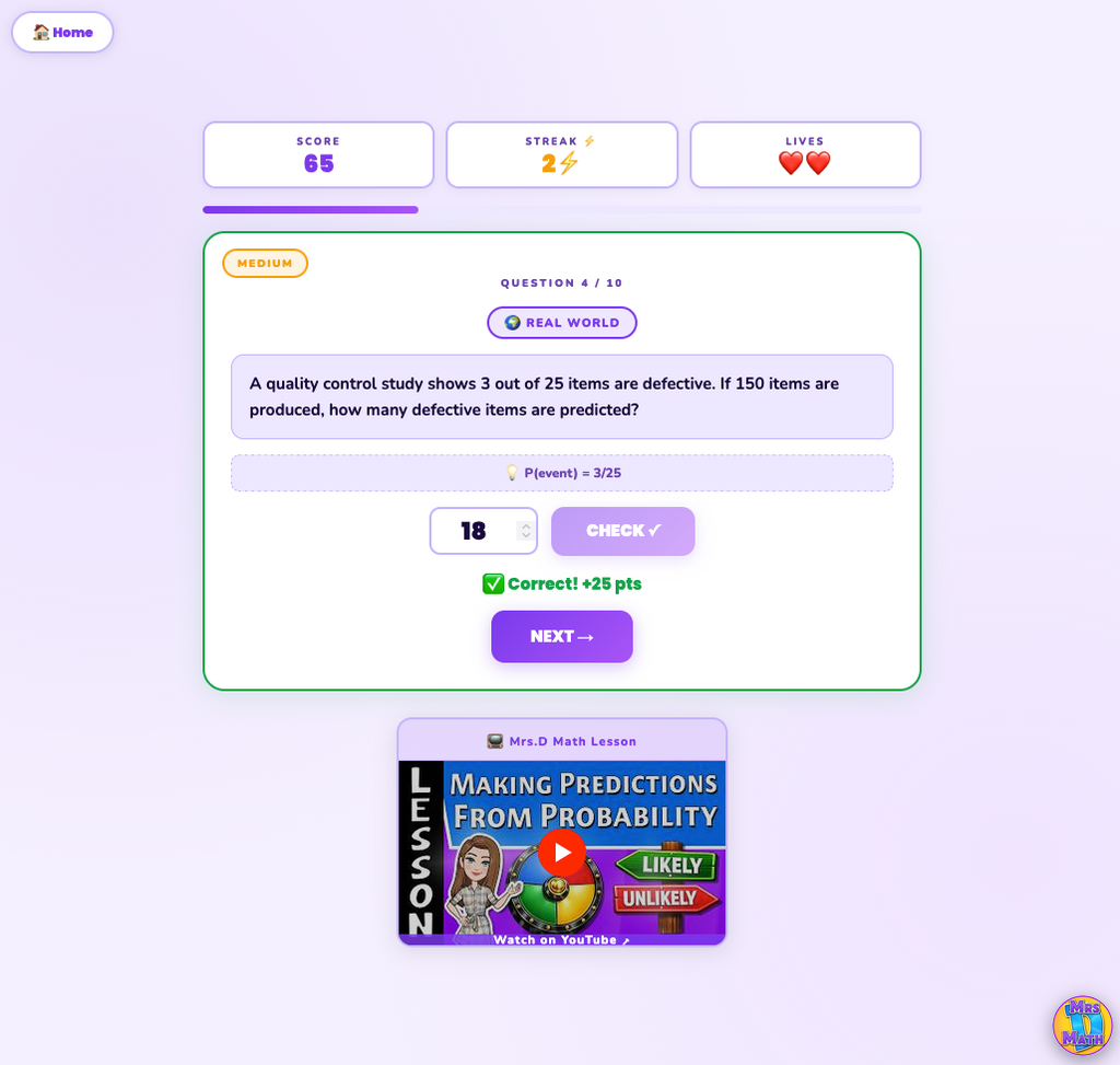 Odds On | Making Predictions from Probability | 7th grade