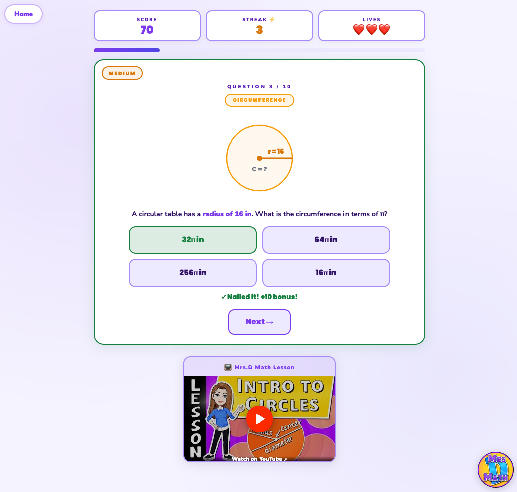 Orbit | Intro to Circles | 7th grade