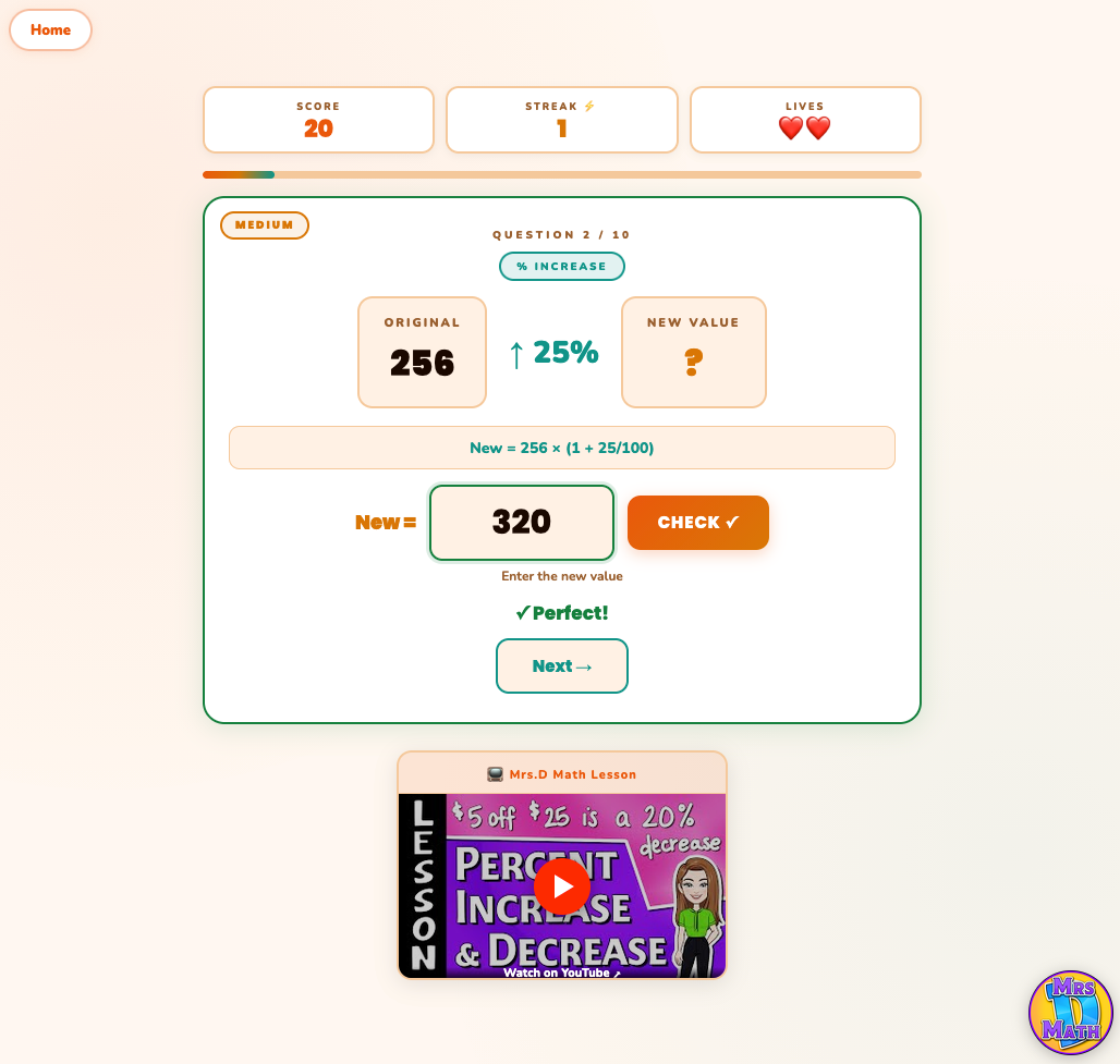 Percent Pulse | Percent Increase & Decrease | 7th grade