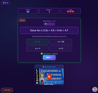 Clean Sweep | Equations with Rational Numbers | 8th grade