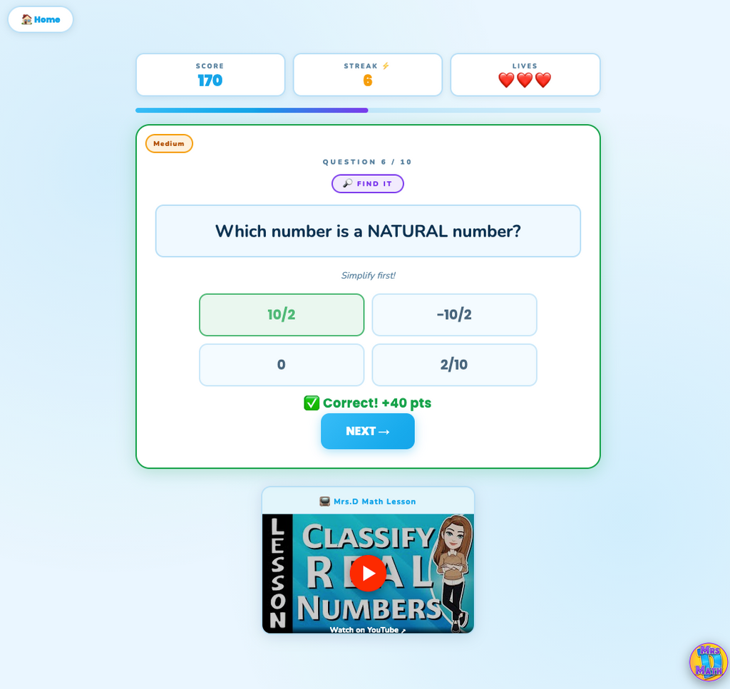 Real Deal | Classify Real Numbers | 8th grade