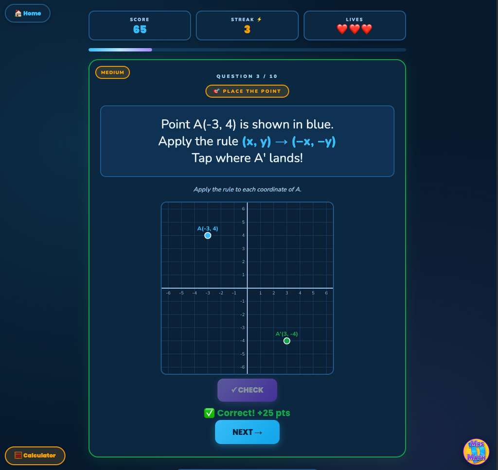 Shape Shifter | Algebraic Representations of Transformations | 8th grade